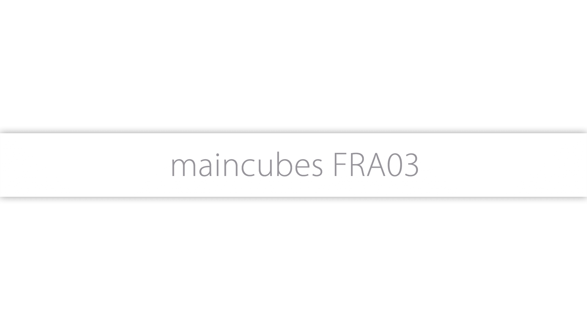 maincubes FRA03 Frankfurt