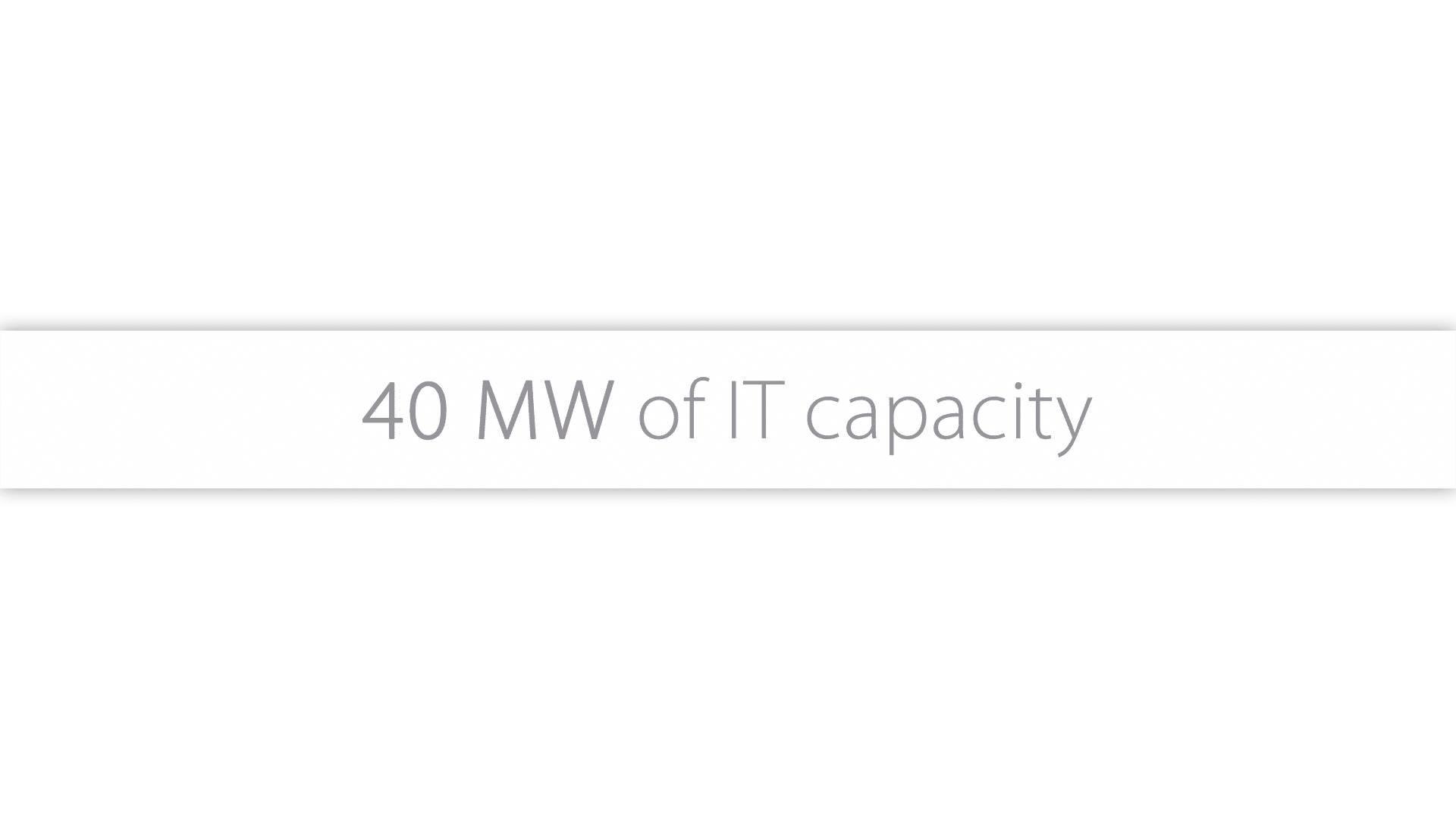 Datacenter FRA04 40 MW Capacity available